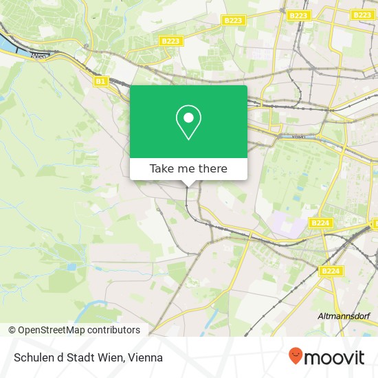 Schulen d Stadt Wien map