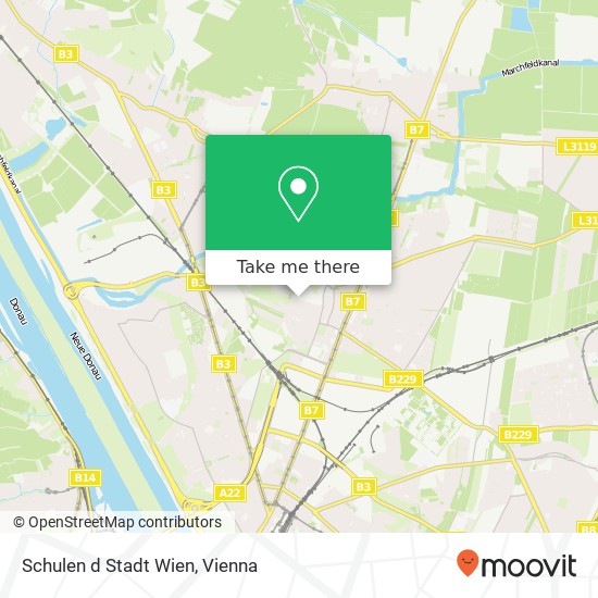 Schulen d Stadt Wien map