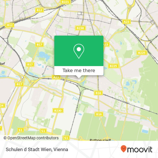 Schulen d Stadt Wien map