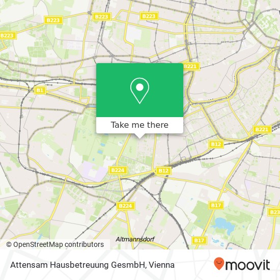 Attensam Hausbetreuung GesmbH map