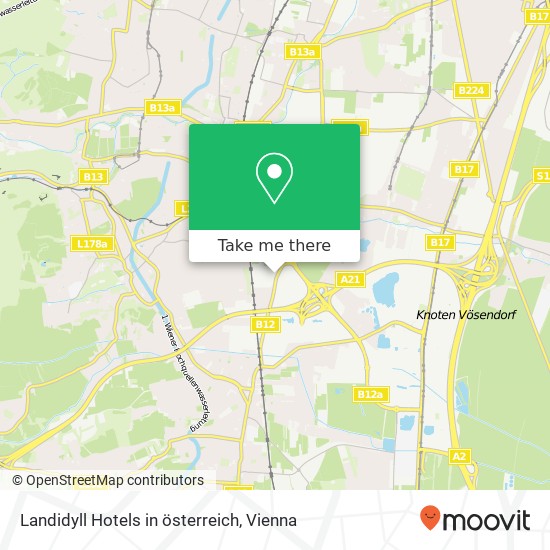 Landidyll Hotels in österreich map
