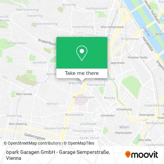 öpark Garagen GmbH - Garage Semperstraße map