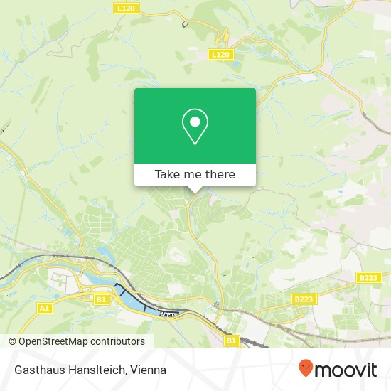 Gasthaus Hanslteich map