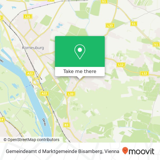 Gemeindeamt d Marktgemeinde Bisamberg map