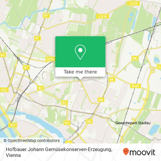Hofbauer Johann Gemüsekonserven-Erzeugung map