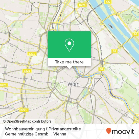 Wohnbauvereinigung f Privatangestellte Gemeinnützige GesmbH map