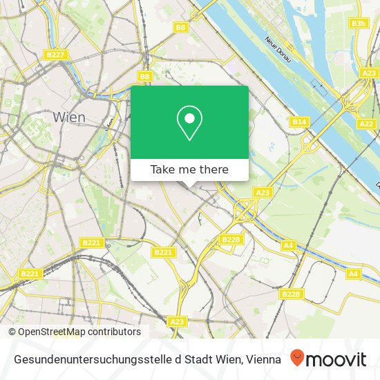 Gesundenuntersuchungsstelle d Stadt Wien map