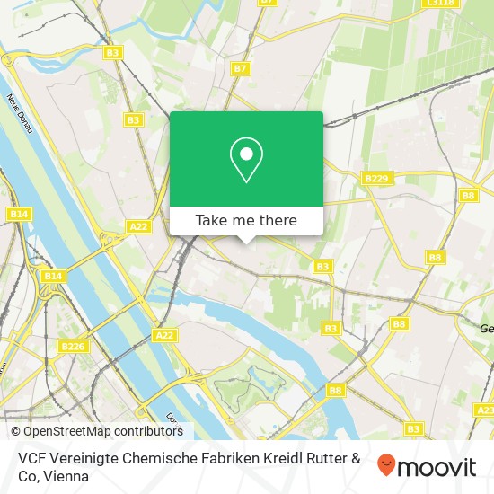 VCF Vereinigte Chemische Fabriken Kreidl Rutter & Co map