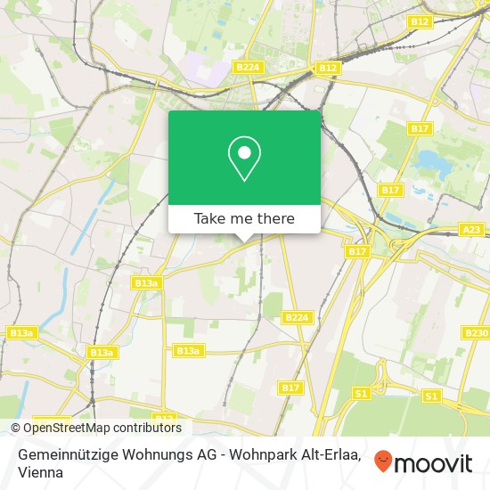 Gemeinnützige Wohnungs AG - Wohnpark Alt-Erlaa map