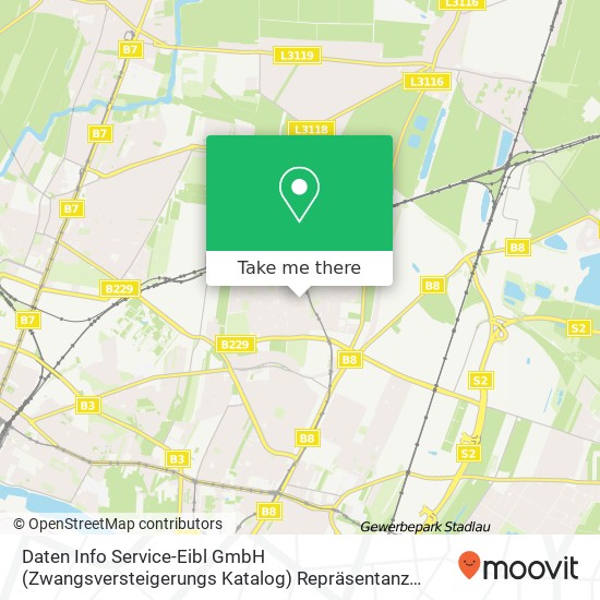 Daten Info Service-Eibl GmbH (Zwangsversteigerungs Katalog) Repräsentanz österr map