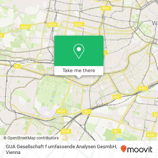 GUA Gesellschaft f umfassende Analysen GesmbH map