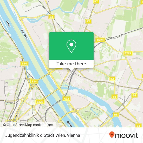 Jugendzahnklinik d Stadt Wien map