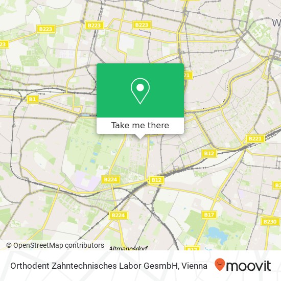 Orthodent Zahntechnisches Labor GesmbH map