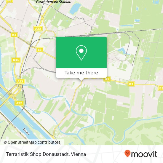 Terraristik Shop Donaustadt map