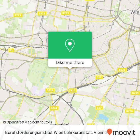 Berufsförderungsinstitut Wien Lehrkuranstalt map