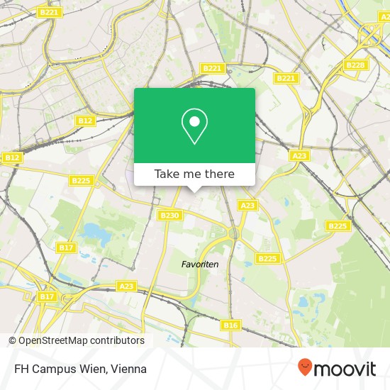 FH Campus Wien map