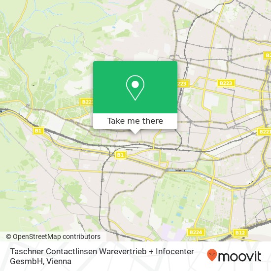 Taschner Contactlinsen Warevertrieb + Infocenter GesmbH map