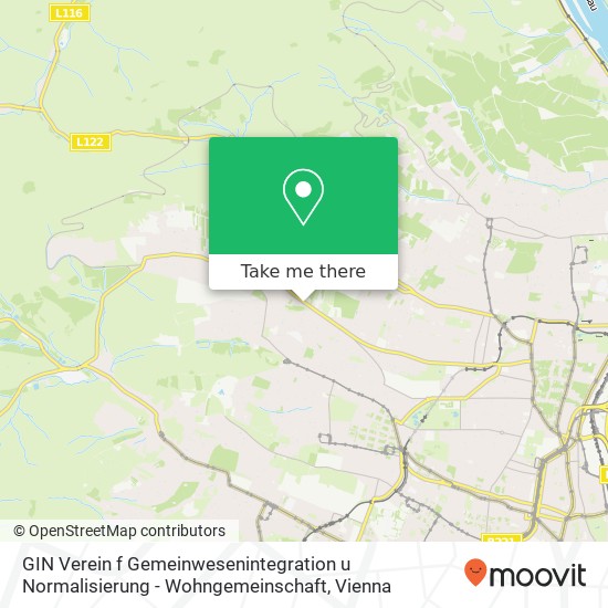 GIN Verein f Gemeinwesenintegration u Normalisierung - Wohngemeinschaft map