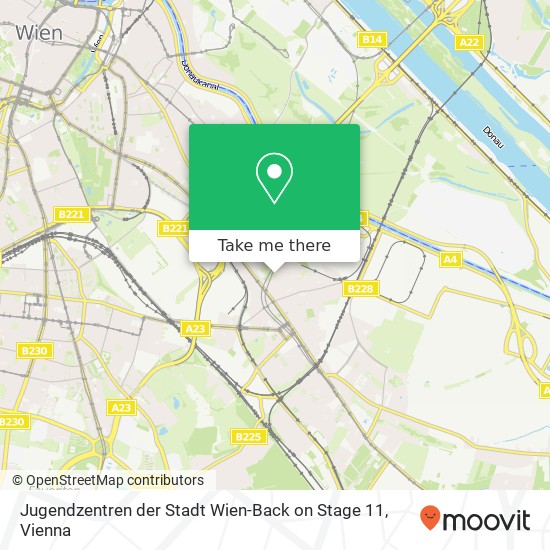 Jugendzentren der Stadt Wien-Back on Stage 11 map
