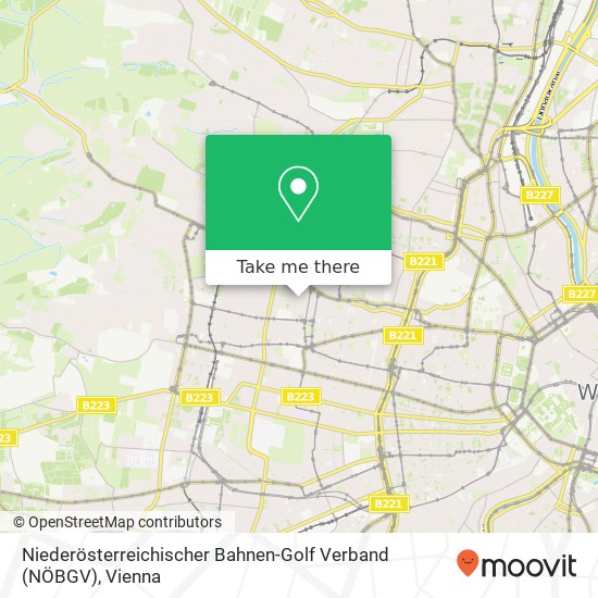 Niederösterreichischer Bahnen-Golf Verband (NÖBGV) map