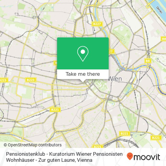 Pensionistenklub - Kuratorium Wiener Pensionisten Wohnhäuser - Zur guten Laune map