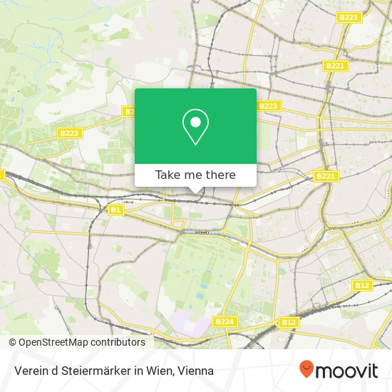 Verein d Steiermärker in Wien map