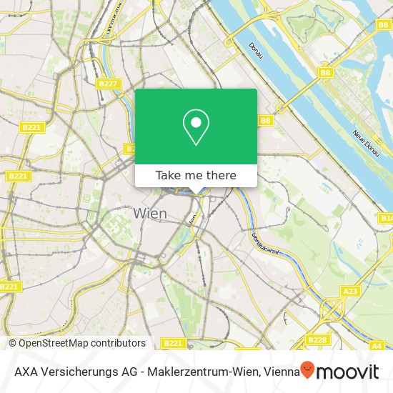 AXA Versicherungs AG - Maklerzentrum-Wien map