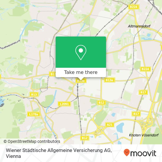 Wiener Städtische Allgemeine Versicherung AG map