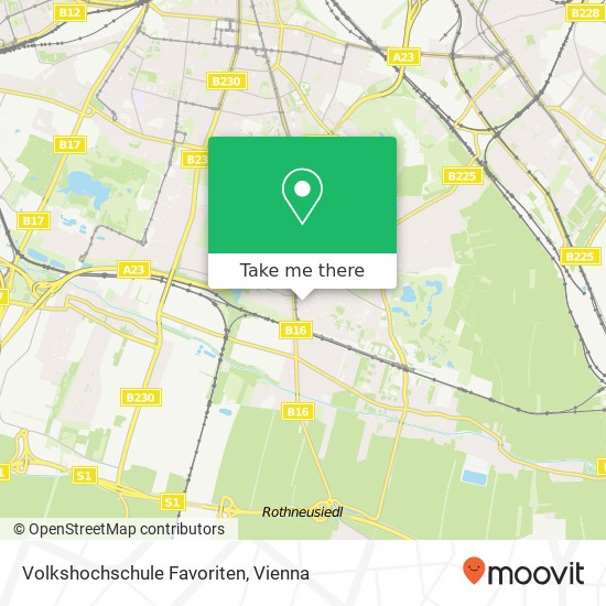 Volkshochschule Favoriten map