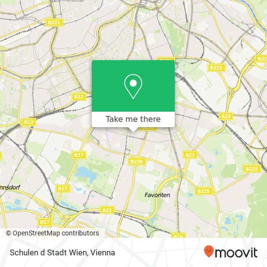 Schulen d Stadt Wien map