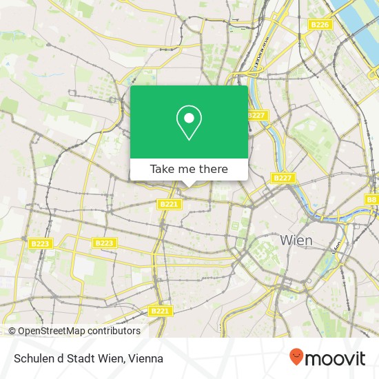 Schulen d Stadt Wien map