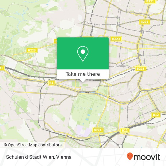 Schulen d Stadt Wien map