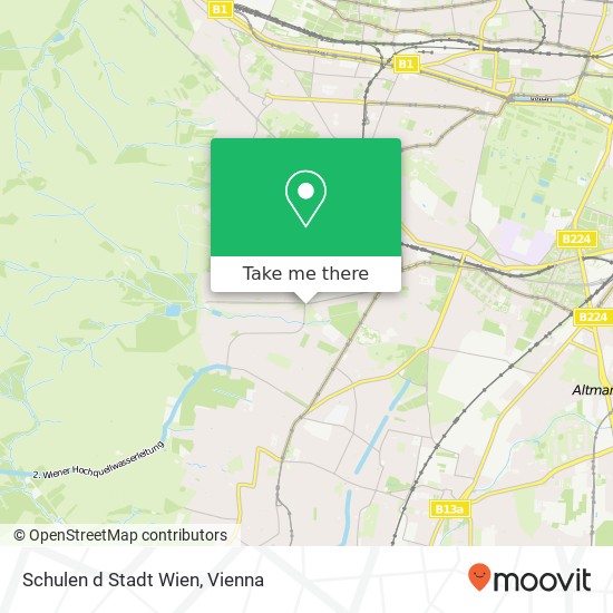 Schulen d Stadt Wien map