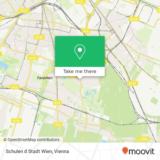 Schulen d Stadt Wien map
