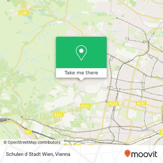 Schulen d Stadt Wien map