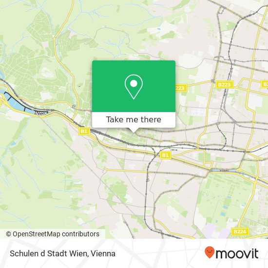 Schulen d Stadt Wien map