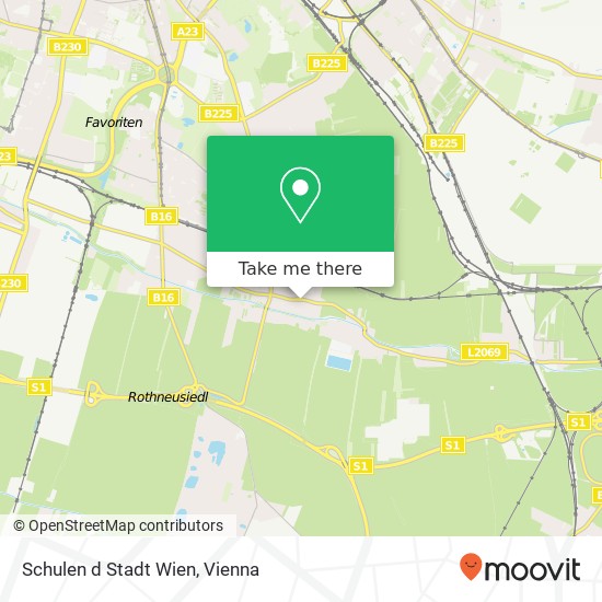 Schulen d Stadt Wien map