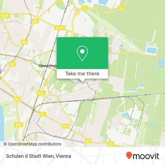 Schulen d Stadt Wien map