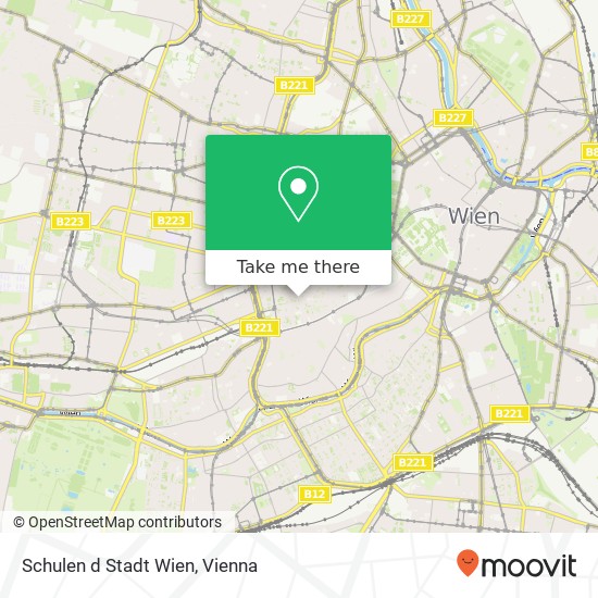 Schulen d Stadt Wien map