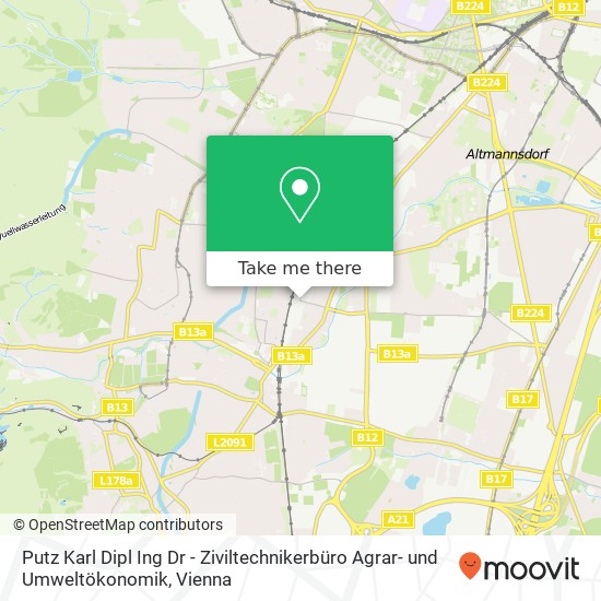 Putz Karl Dipl Ing Dr - Ziviltechnikerbüro Agrar- und Umweltökonomik map