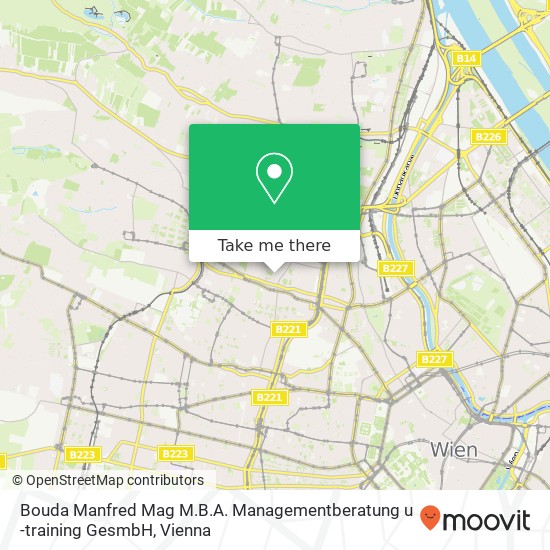 Bouda Manfred Mag M.B.A. Managementberatung u -training GesmbH map