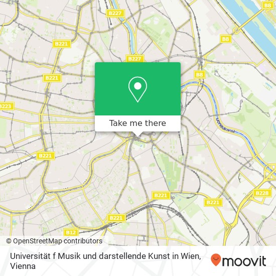 Universität f Musik und darstellende Kunst in Wien map