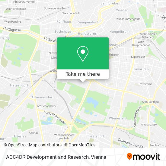 ACC4DR Development and Research map