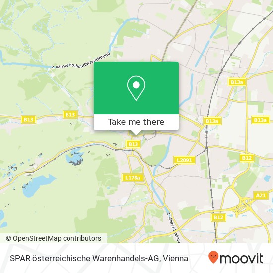 SPAR österreichische Warenhandels-AG map