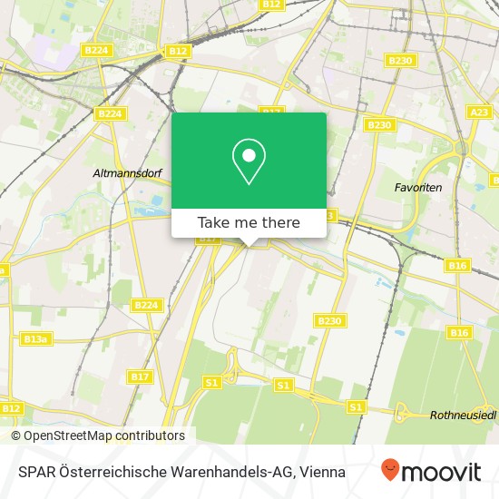 SPAR Österreichische Warenhandels-AG map