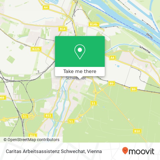 Caritas Arbeitsassistenz Schwechat map