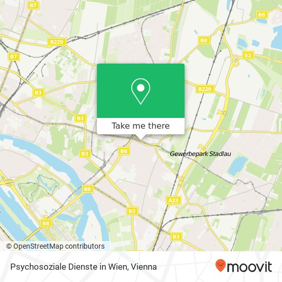 Psychosoziale Dienste in Wien map