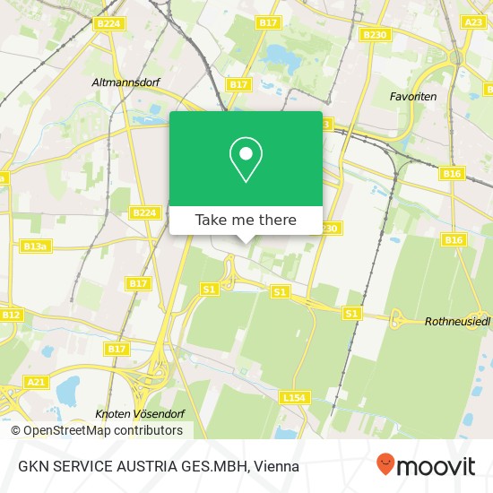 GKN SERVICE AUSTRIA GES.MBH map