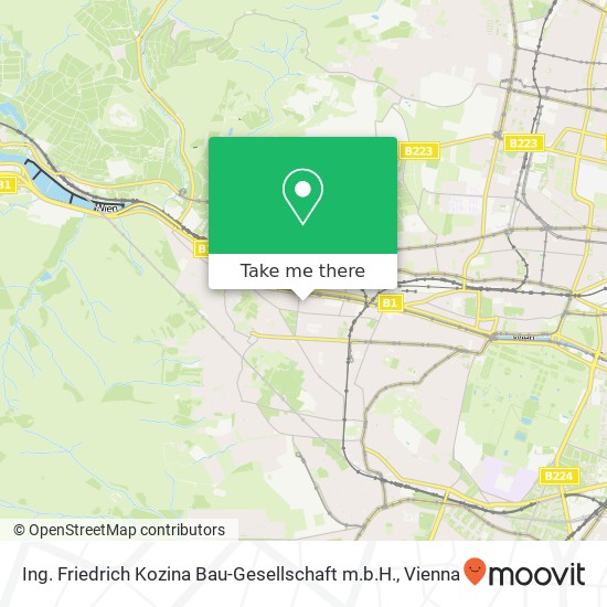 Ing. Friedrich Kozina Bau-Gesellschaft m.b.H. map