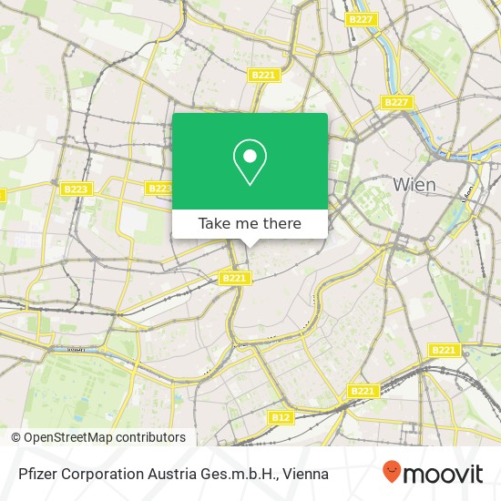 Pfizer Corporation Austria Ges.m.b.H. map